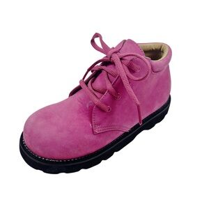 Mulberry Bush Kids Pink Suede Chukka Boots Size 2
